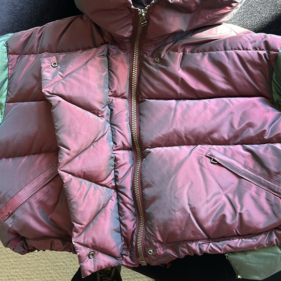 Issey Miyake 1993 Fall runway silk down iridescent metallic puffer jacket - Picture 7 of 16